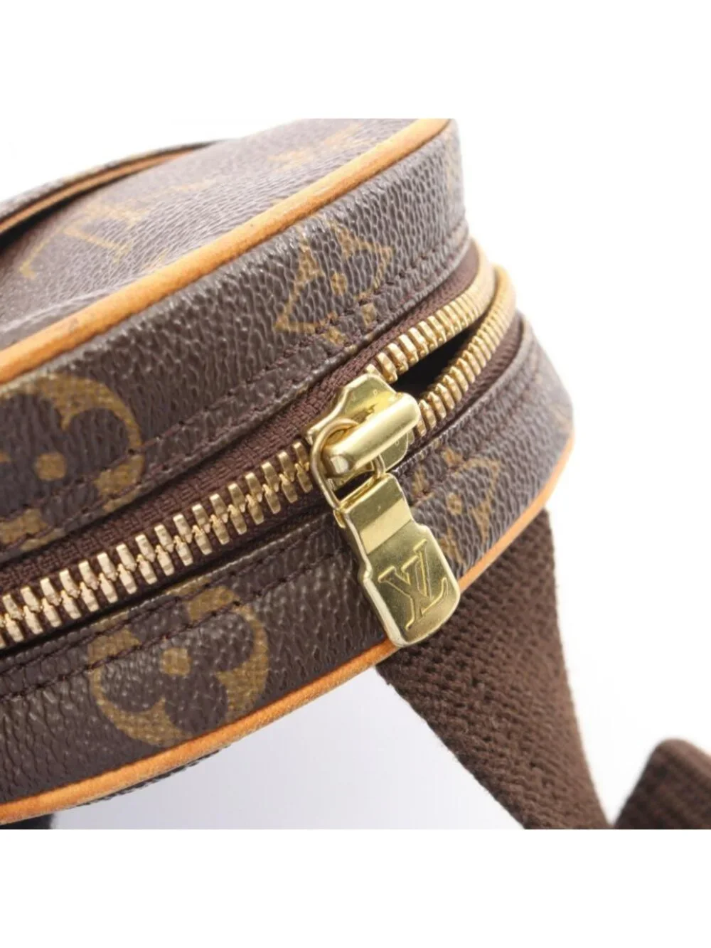 Louis Vuitton Waist Bag Pochette Gange Canvas Leather